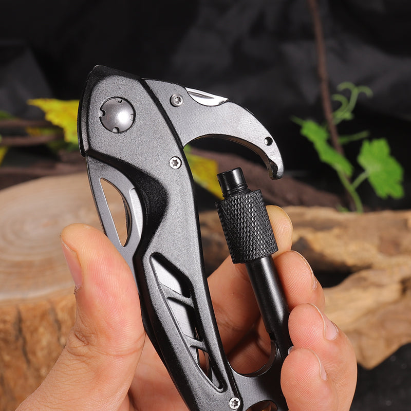 2025 Latest Design Indoor Multi-Functional Knives Outdoor DIY High Strength Multi-Functional Knives Carabiner Tools-4