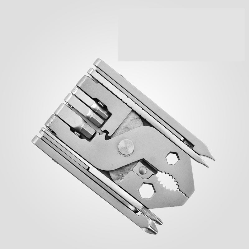 25-in-1 Multitool Clamps and Vises Stainless Steel Pocket Knife with Screwdriver Sleeve with Sheath-Perfect for Outdoor, Survival, Camping, Hiking, Simple Repair-2