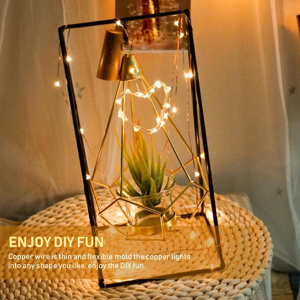 16 Packs Wine Bottle Lights with Cork, Battery Operated 20 LED Cork Shape Silver Wire Fairy Mini String Lights